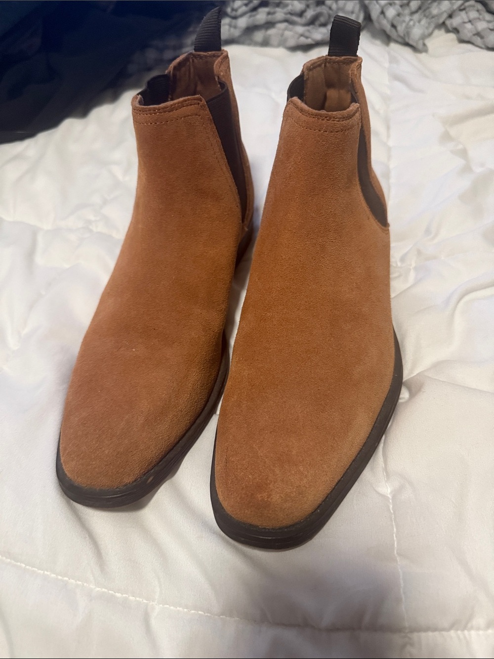 Men's Suede Chelsea Boots - Brown